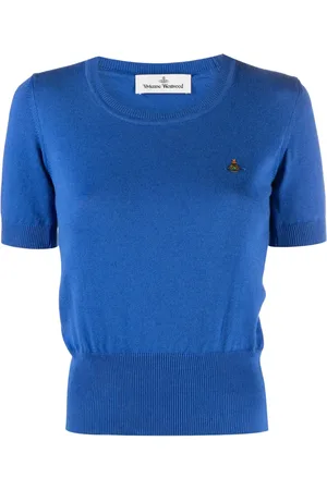 Vivienne Westwood Orb-embroidered fine-knit top