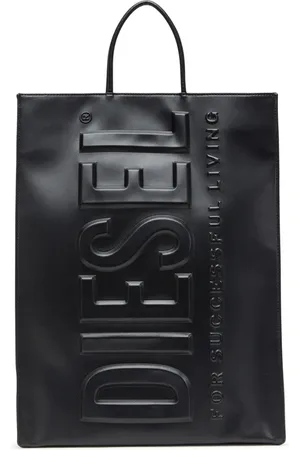 Diesel DSL 3D L X logo-embossed tote bag
