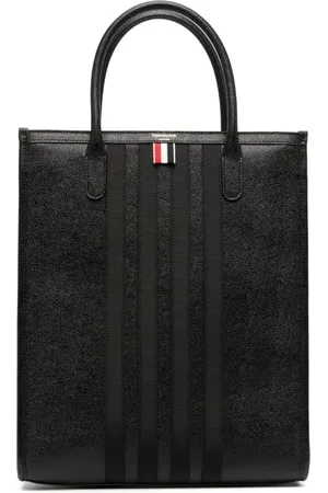 Thom Browne 4-Bar leather tote bag