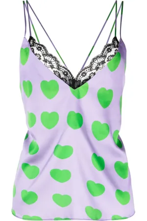 Natasha Zinko Heart-print cami top