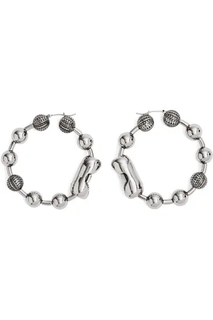 Marc Jacobs The Monogram ball-chain hoop earrings