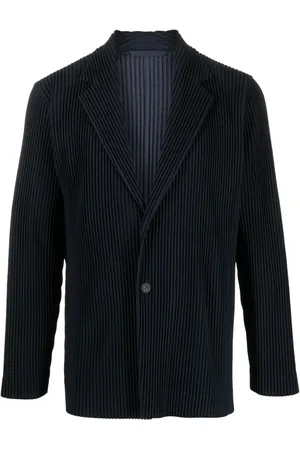 Issey Miyake Notched-lapels pleated blazer