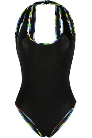 Puccini Iride-print cut-out swimsuit