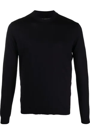 LOW BRAND Layered-neckline merino wool jumper