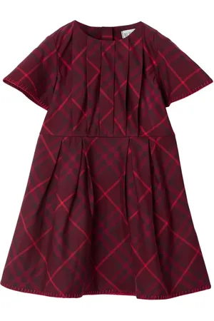 Burberry Check-pattern cotton dress