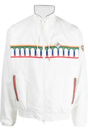 Casablanca Etruscan-print zipped jacket