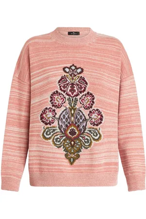 Etro Intarsia-knit wool-blend jumper