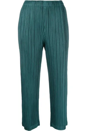 PLEATS PLEASE ISSEY MIYAKE Fully-pleated cropped trousers