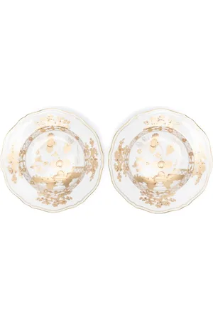 RICHARD GINORI 1735 Aurum porcelain soup plate (set of two)