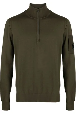 C.P. Company Lens logo-appliqué fine-knit jumper