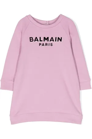 Balmain Logo-print cotton dress
