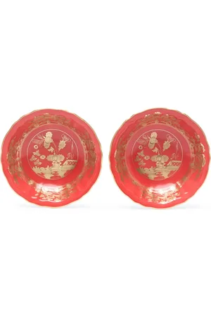 RICHARD GINORI 1735 Oriente Italiano Rubrum porcelain plate (set of two)