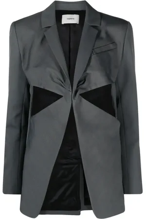 COPERNI Twisted cut-out herringbone blazer