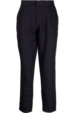 CHE Straight-leg linen trousers