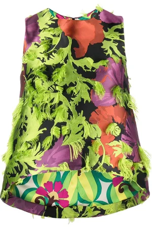 La DoubleJ La Scala Wonderland-pattern blouse