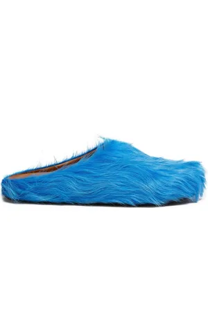 Marni Fussbet Sabot calf-hair slippers