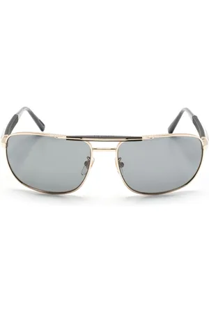 Chopard Logo-engraved square-frame sunglasses
