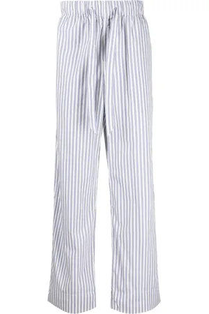Tekla Striped organic cotton pyjama trousers