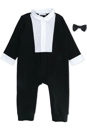 Dolce & Gabbana Cotton tuxedo romper