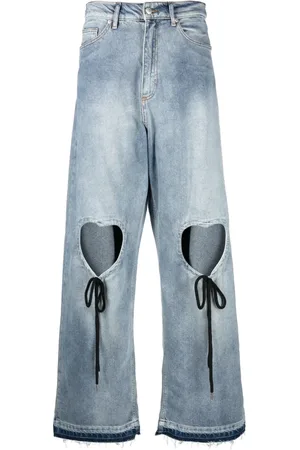 Natasha Zinko Heart cut-out jeans