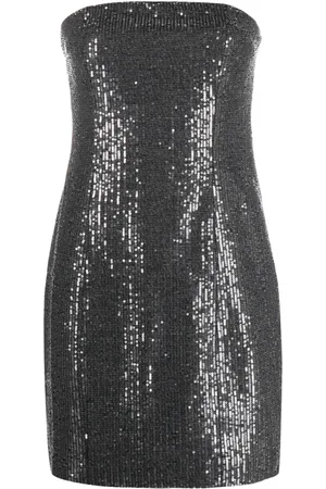 ROTATE Sequin-embellished strapless minidress