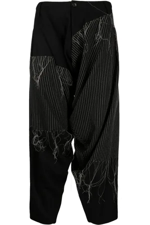 YOHJI YAMAMOTO Embroidered draped trousers