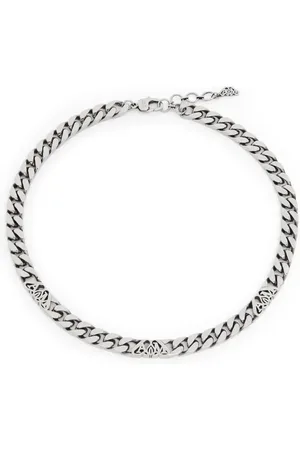 Alexander McQueen Seal logo-motif chain choker