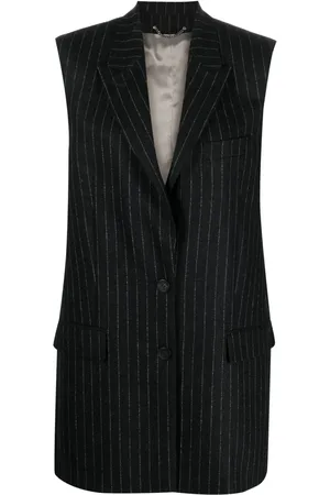 Golden Goose Stripe-pattern peak-lapels gilet