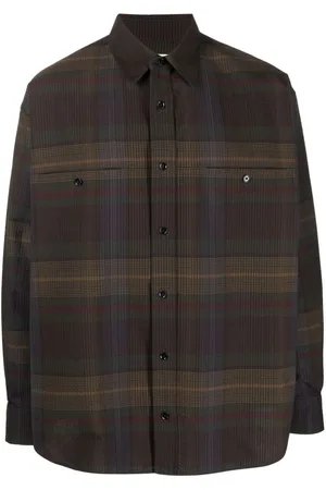 LEMAIRE Plaid-check cotton shirt