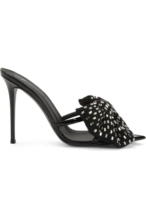 Giuseppe Zanotti Intriigo Alexandrine 90mm bow-appliqué mules