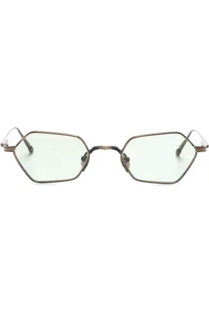 MATSUDA Geometric-frame titanium sunglasses