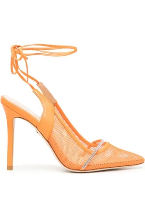 Orange high heel hot sale shoes