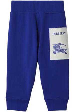 Burberry Equestrian Knight cotton track pants
