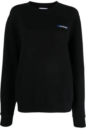OFF-WHITE Arrows floral-embroidered cotton sweatshirt
