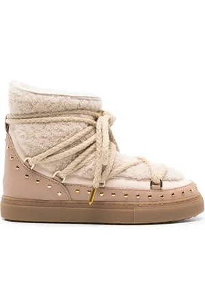 INUIKII Shearling lace-up boots