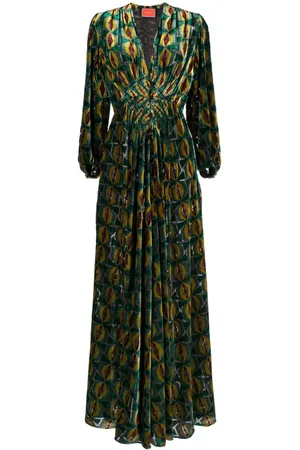 La DoubleJ Camerino velvet maxi dress