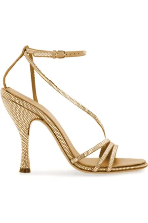Salvatore Ferragamo 105mm crystal-embellished leather sandals