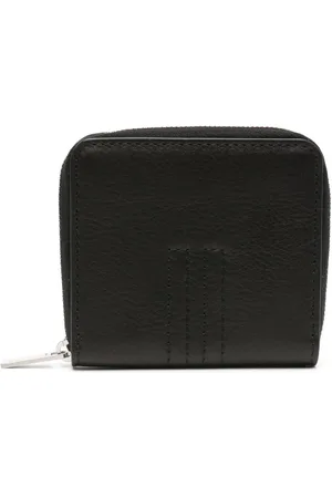 Rick Owens Tonal-stitching leather wallet