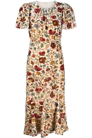 Rhode Arabella velvet midi dress