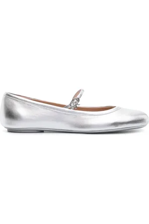 Gianvito Rossi Carla leather ballerina flats