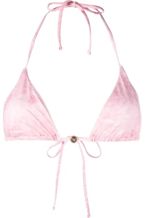 VERSACE Barocco-print bikini top