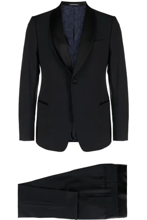 Emporio Armani Single-breasted virgin wool blend suit