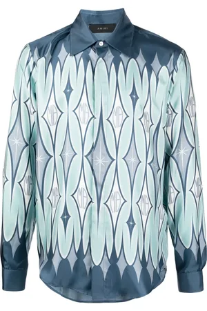 AMIRI Argyle-print silk shirt