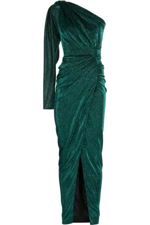 RHEA COSTA One-shoulder ankle-length dress