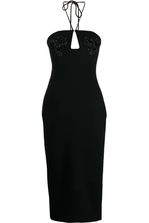 RACHEL GILBERT Lucie halterneck midi dress