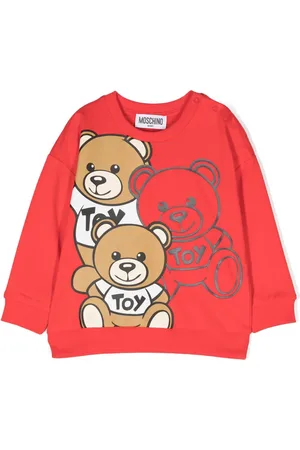 Moschino Teddy Bear- print cotton sweatshirt
