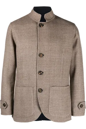 ELEVENTY Prince of Wales-pattern wool jacket