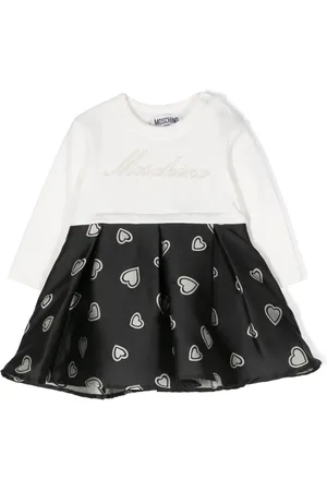 Moschino Logo-print cotton-blend dress