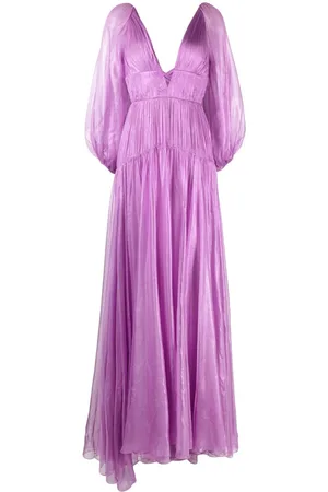 MARIA LUCIA HOHAN Zeena metallic-silk maxi dress