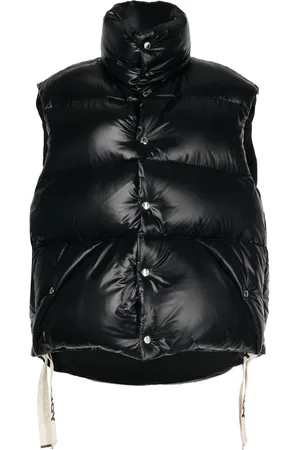 Khrisjoy Logo-tape shiny puffer gilet